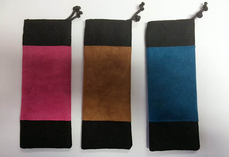 Soft hot printing suede nap reading glasses pouch-D162 Soft hot printing suede nap reading glasses pouch-D162