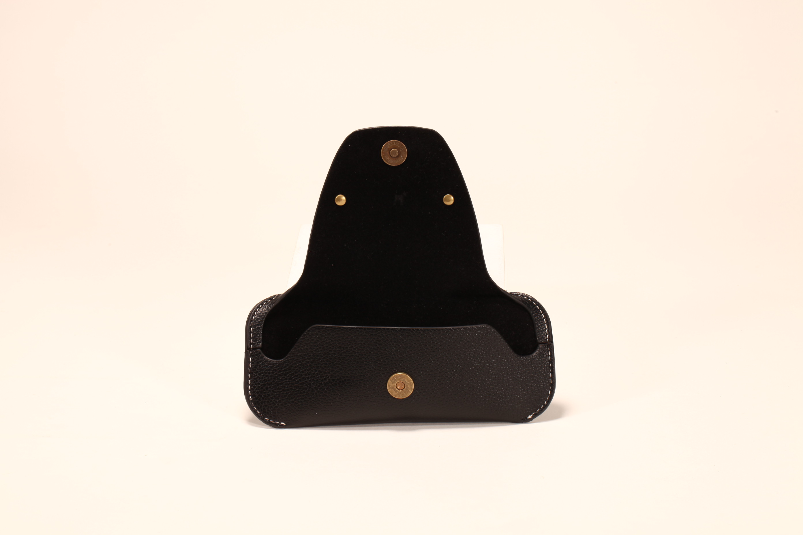 Three types of leather glasses case soft bag, small and delicate
