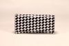 Three types of glasses case soft bag, is black and white rectangular irregular pattern,