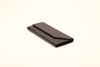 A black foldable eyeglasses case with customizable LOGO and color,