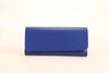 A dark blue eyeglass case soft bag with customizable LOGO and color