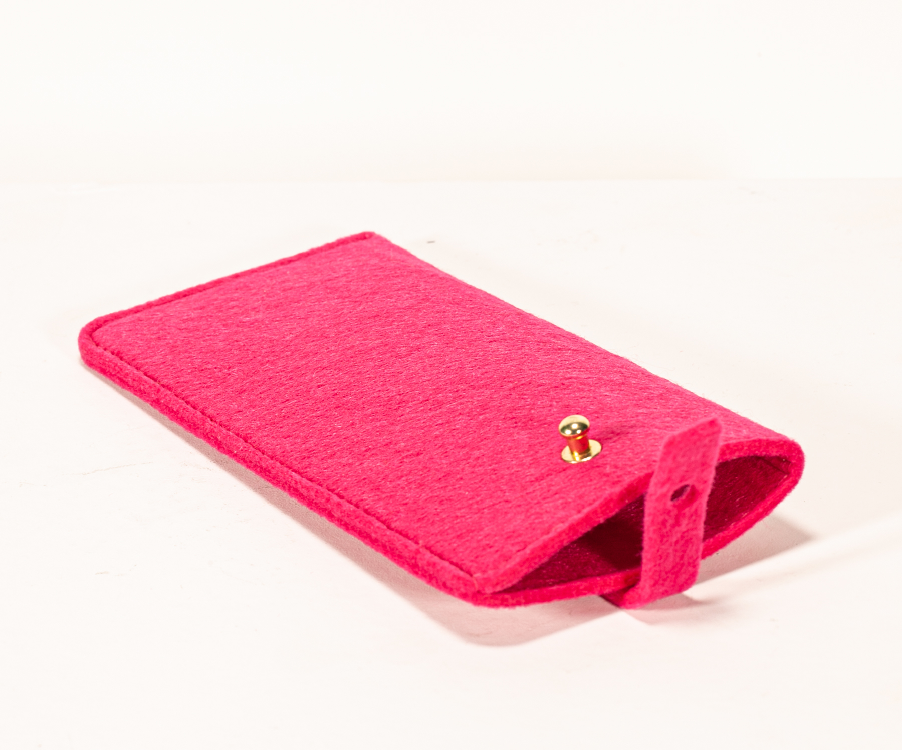 A pink felt glasses leather case, pure handicrafts, exquisite