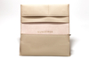 A milky white glasses box soft bag, fine workmanship