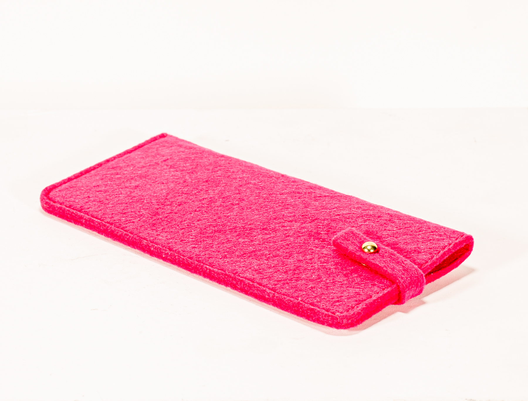A pink felt glasses leather case, pure handicrafts, exquisite