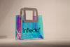 Four styles of tote bags, printed with customizable, summer fashion bags