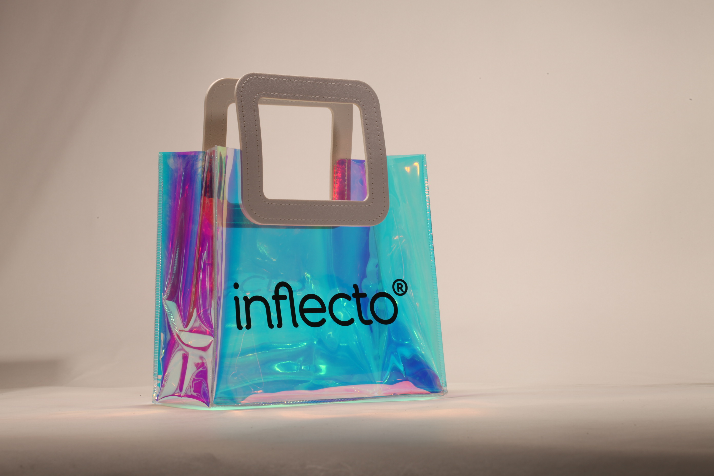 Four styles of tote bags, printed with customizable, summer fashion bags