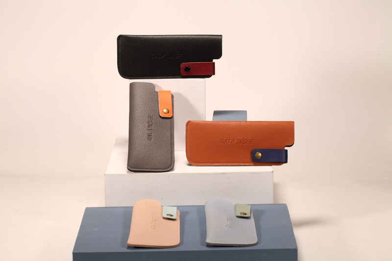 Five styles of glasses leather case, leather material, LOGO can be customized