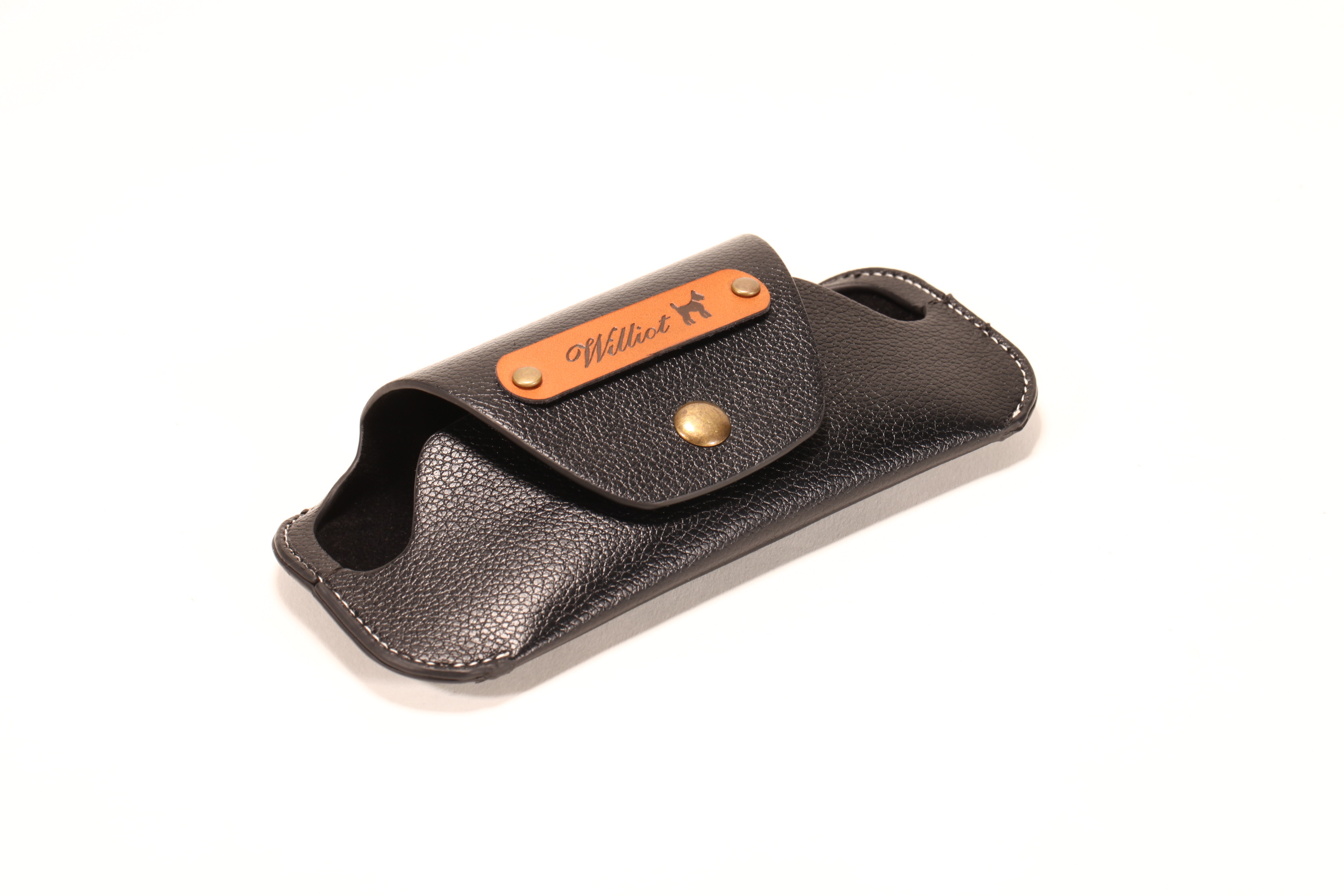 Three types of leather glasses case soft bag, small and delicate