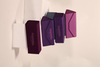 4 styles of triangle folding glasses and square folding glasses, in rose, dark purple, lavender cool colors,