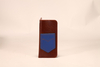 The two types are eyeglasses leather case, leather material, fine line, and a small sandwich on the back can be put into the eyeglasses cloth