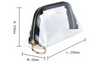 Korean version of the transparent tpu cosmetic bag zipper stereo waterproof cosmetic bag Handheld large-capacity sewing travel jelly package