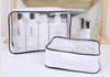 PVC cosmetics bag transparent waterproof PVC bag stereoscopic cosmetics gift bag portable travel receipt bag