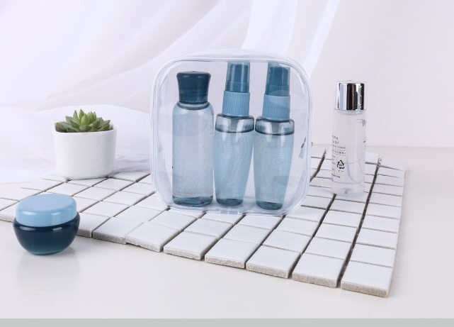 Transparent pvc cosmetic bag three-dimensional waterproof cosmetic bag sewing travel storage bag simple multi-functional cosmetic bag