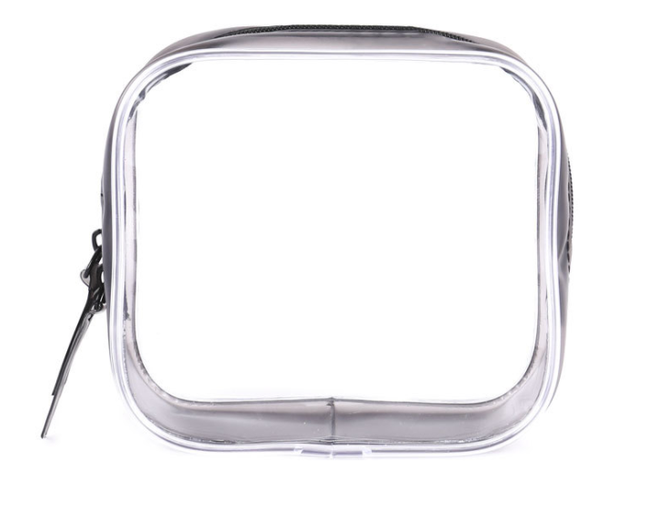 Pvc zipper bag stereo transparent plastic bag daily necessities waterproof storage bag