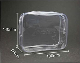 Environmental eva bag zipper hot pressing finishing portable cosmetic bag waterproof stereo multi-functional cosmetic bag transparent