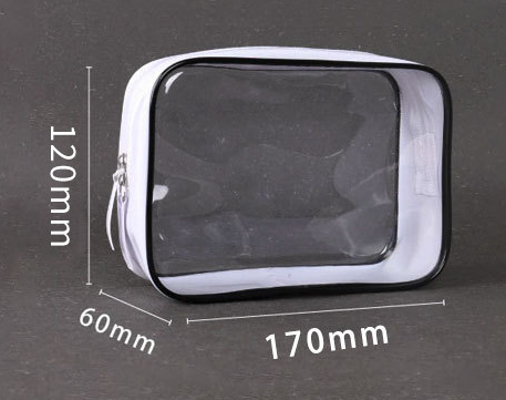 PVC cosmetics bag transparent waterproof PVC bag stereoscopic cosmetics gift bag portable travel receipt bag