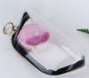 Korean version of the transparent tpu cosmetic bag zipper stereo waterproof cosmetic bag Handheld large-capacity sewing travel jelly package