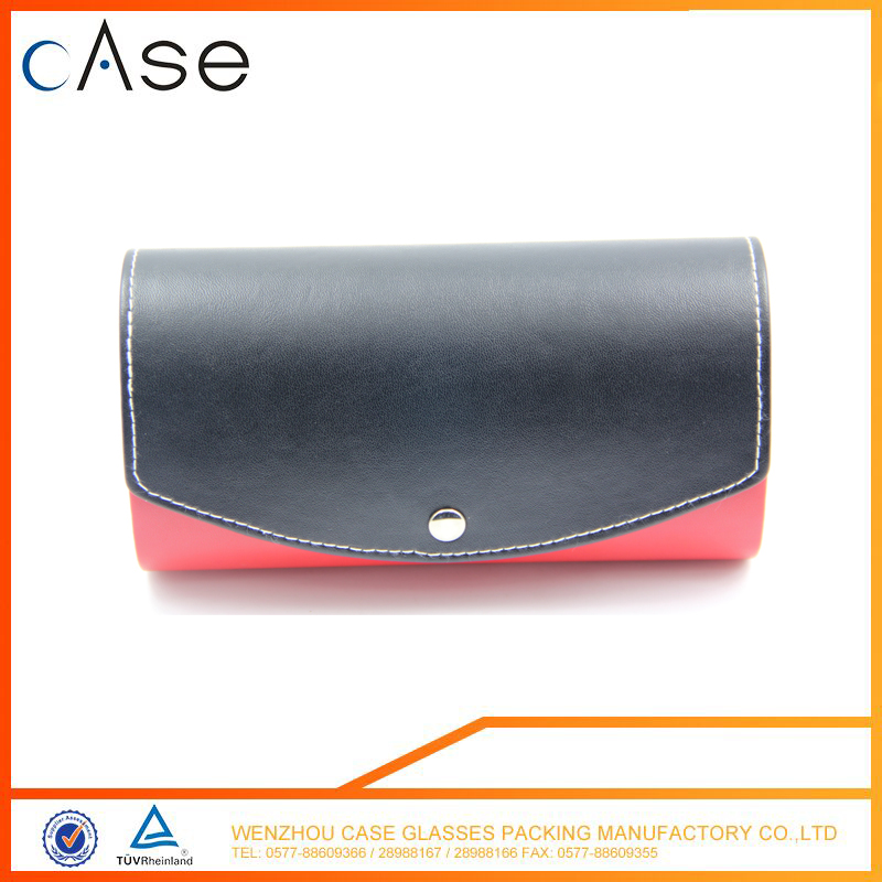 Red and black large sunglasses bag removable glasses box