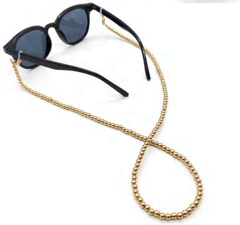 4 styles of metal glasses cord chains