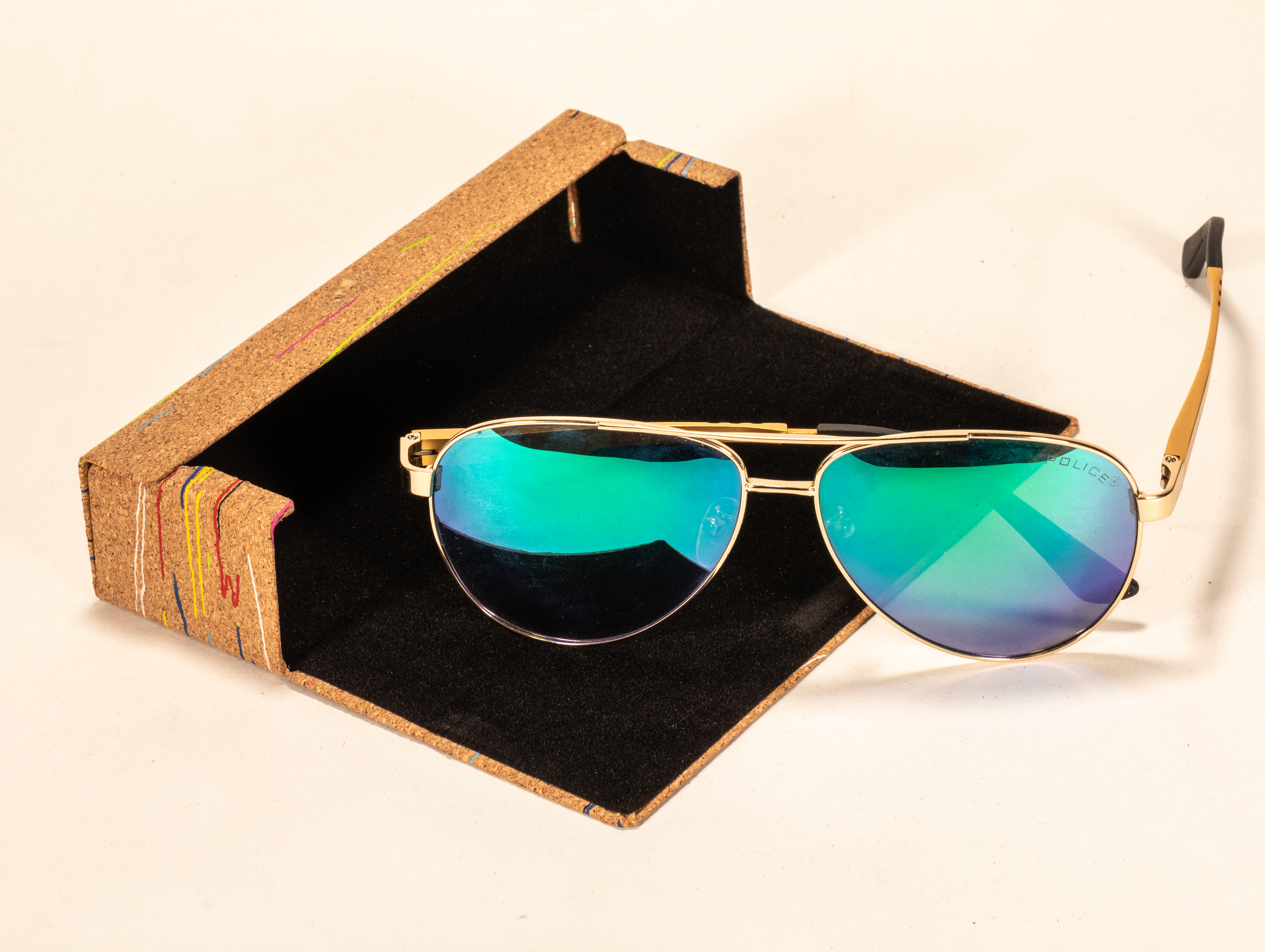 2021 Sunglasses, 5 Styles, Brown Print, Square Case