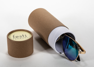 BurlyWood Kraft Paperboard Tubes Round Kraft Paper Containers for Pencils Tea Caddy Coffee Cosmetic 