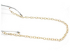 Gold glasses chain, aluminum