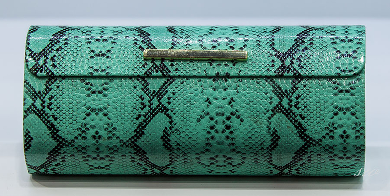 2021 Sunglasses Turquoise, Printed with Irregular Patterns, Cylindrical Handmade Glasses Case