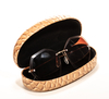 2021 Glasses Case Sunglasses Brown Wood Grain Glasses Case