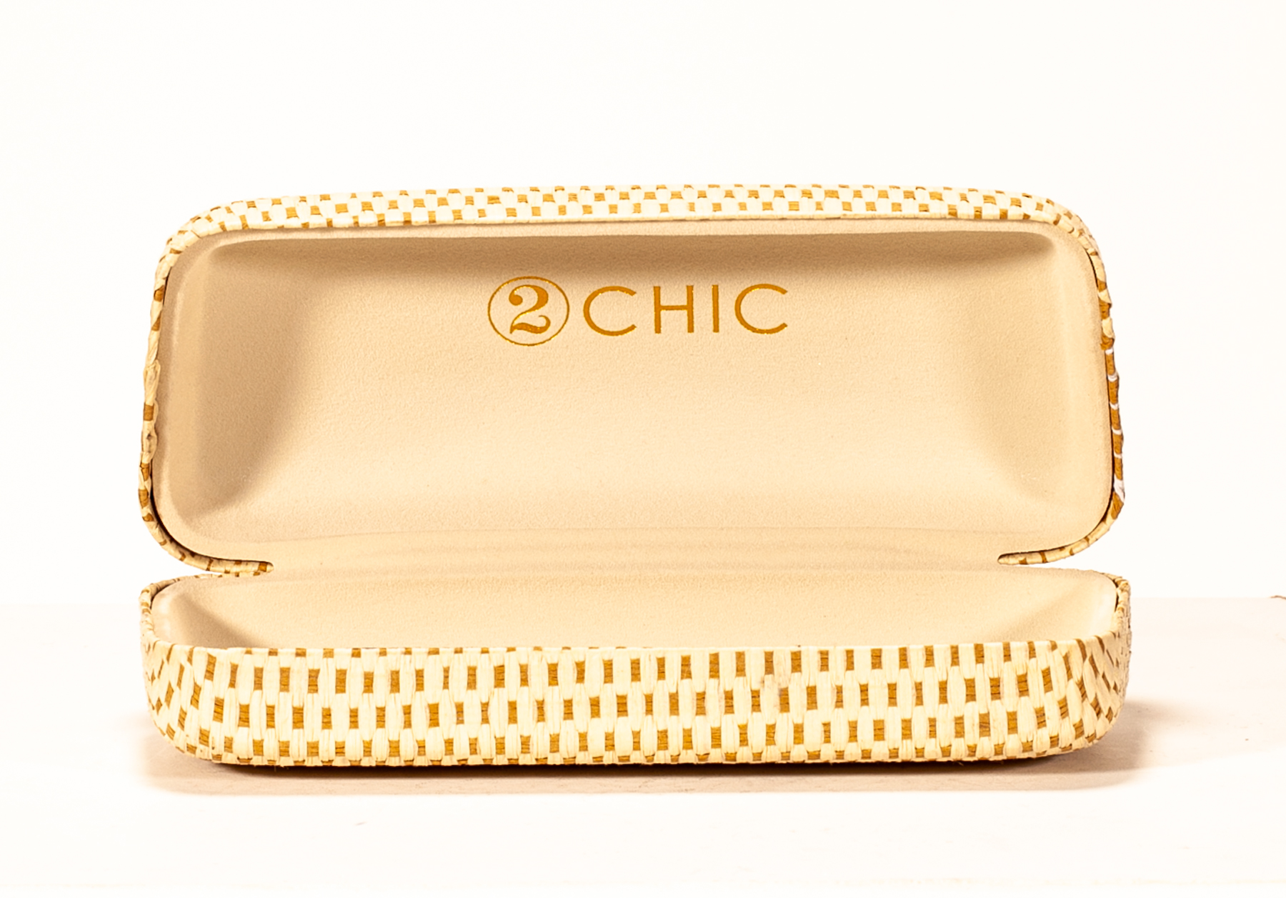 Customized metal eyeglass cases with paper woven surface eco-friendly, recyclable and sustainable