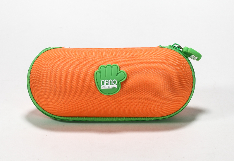 2021 sunglasses, orange, zip-end case