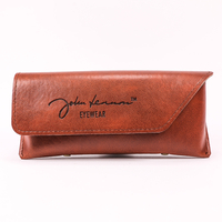 Leather Eyeglasses Case Unisex Premium PU Leather Sunglass Pouch Case Magnetic Closure