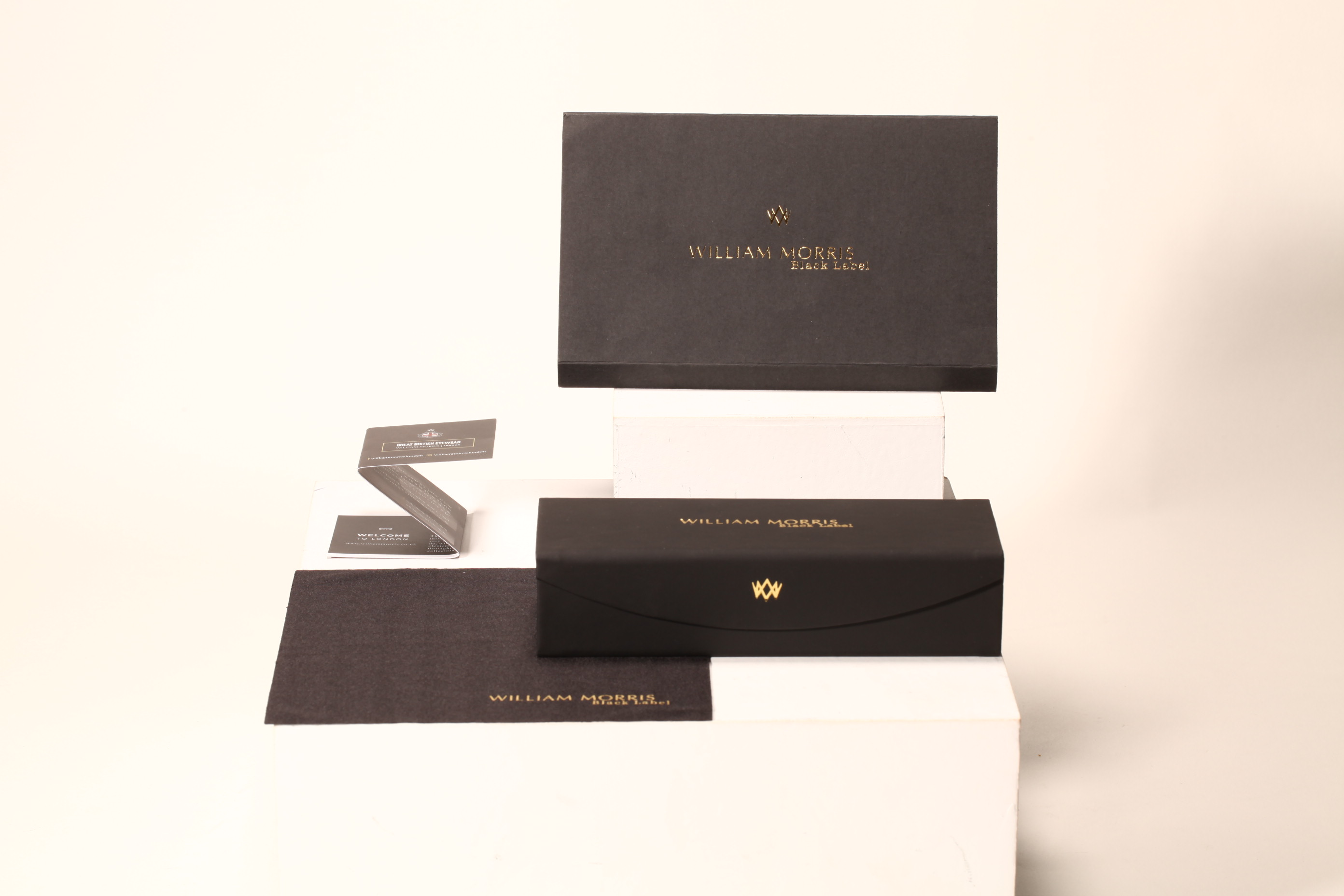 Glasses case set with lens cloth, folding glasses case, paper case