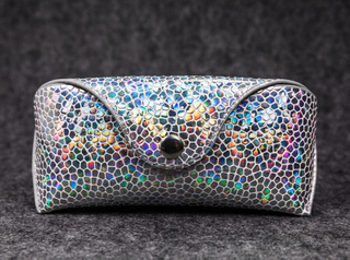 2021 Glasses Case The Sunglasses Case Is Printed with A Colorful Irregular Pattern, Which Looks Like A Leather Bag