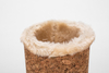 2021 Sunglasses, Brown Wood Grain, Lined with Fluffy Decorative Glasses Display Case