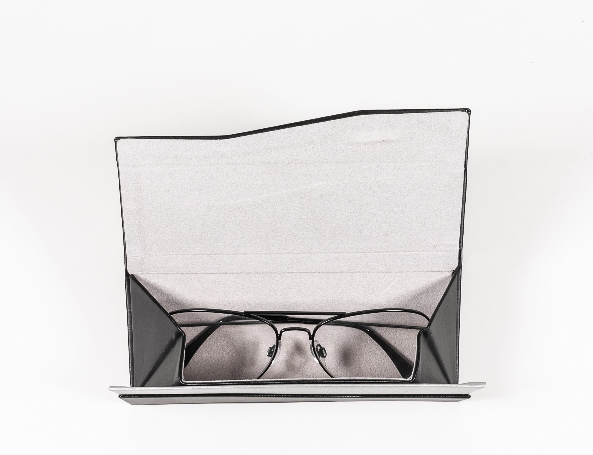 2021 Sunglasses, Black, Detachable, Hand-made Glasses Case with Triangular Appearance