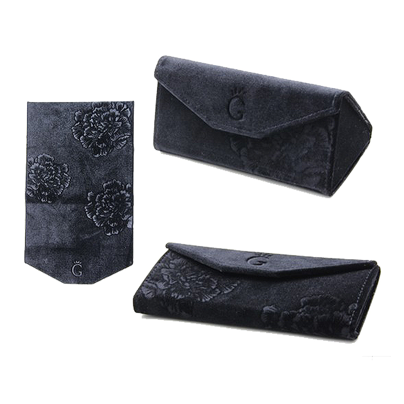 Foldable Glass Sunglasses Case,Kam Velvet Portable Eyeglass Case for Men & Women