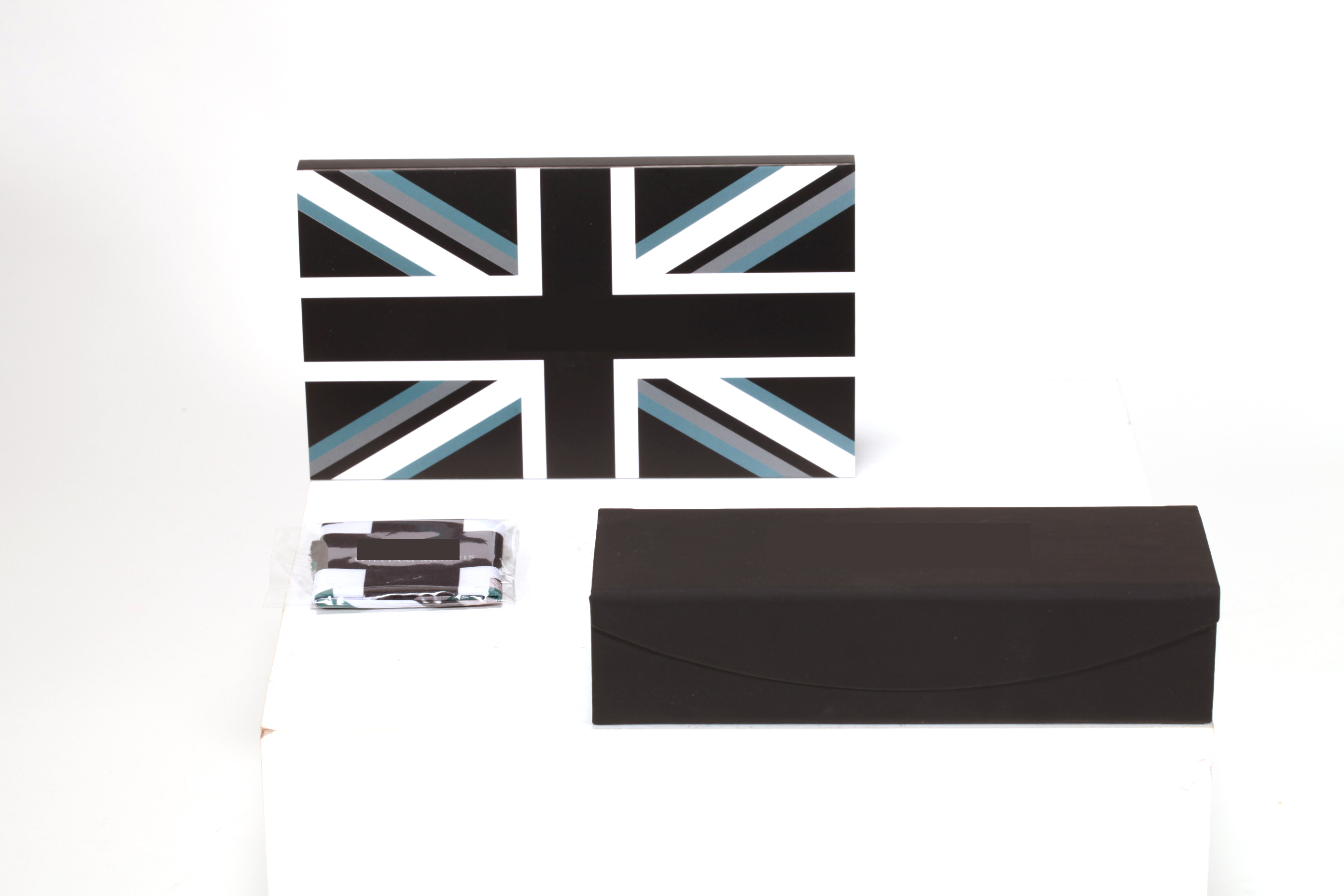 Glasses case set with lens cloth, folding glasses case, paper case