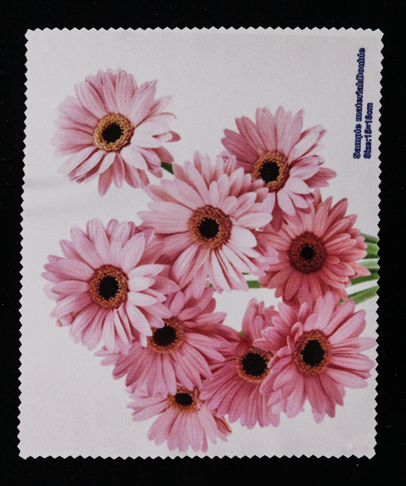 Eyewear Cloth Printed with Pink Sunflower Pattern in 2021