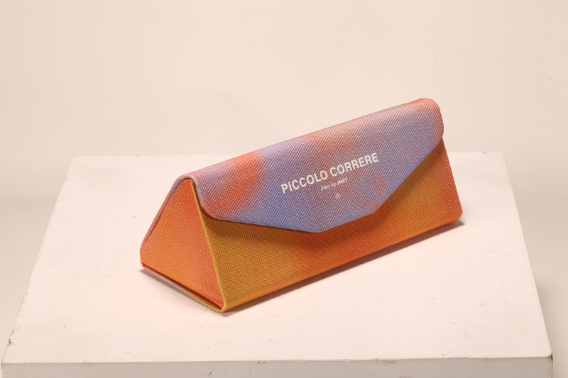 Triangle Folding Sunglasses Case with Oxford fabric；Reading Glasses Box Foldable Triangle Spectacle Case