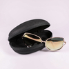 2021 glasses case sunglasses black, zip type glasses case,