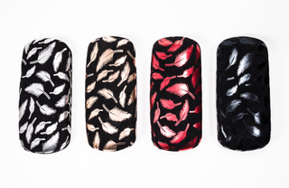 2021 Glasscase Sunglasses Four Types of Eyewear Cases Printed with Feather Patterns