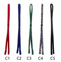 Glasses lanyard in 5 colors, made of spandex cotton blend