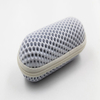 2021 Glasses Case Sunglasses White, Printed with Honeycomb Design Glasses Case, Zip Type