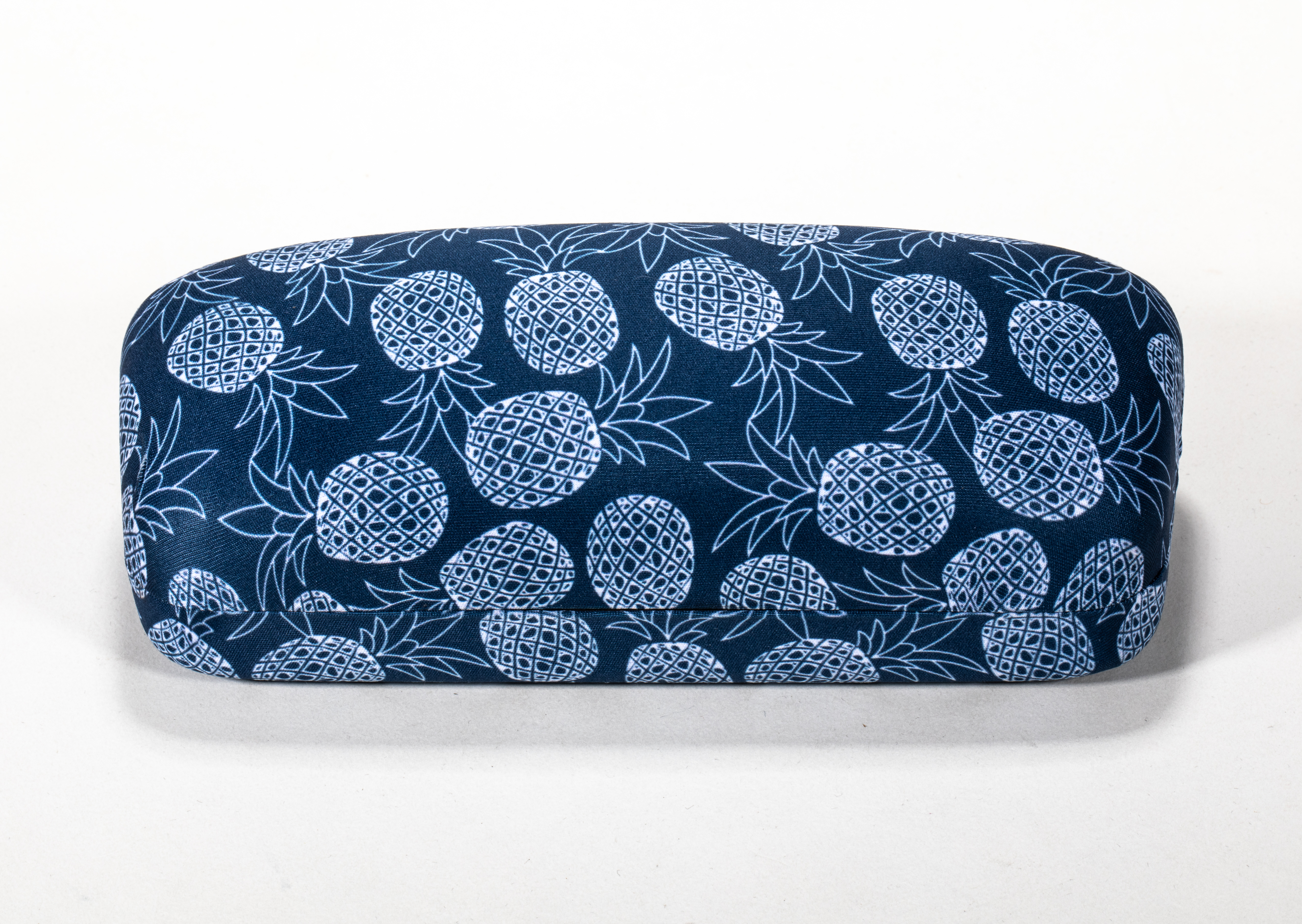 2021 Glasses Case Sunglasses Dark Blue Glasses Case Printed with A Pineapple Pattern