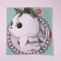 2021 Wipe Cloth, Printed with A Small White Cat Pattern of Eyeglass Cloth, Lovely, Charming