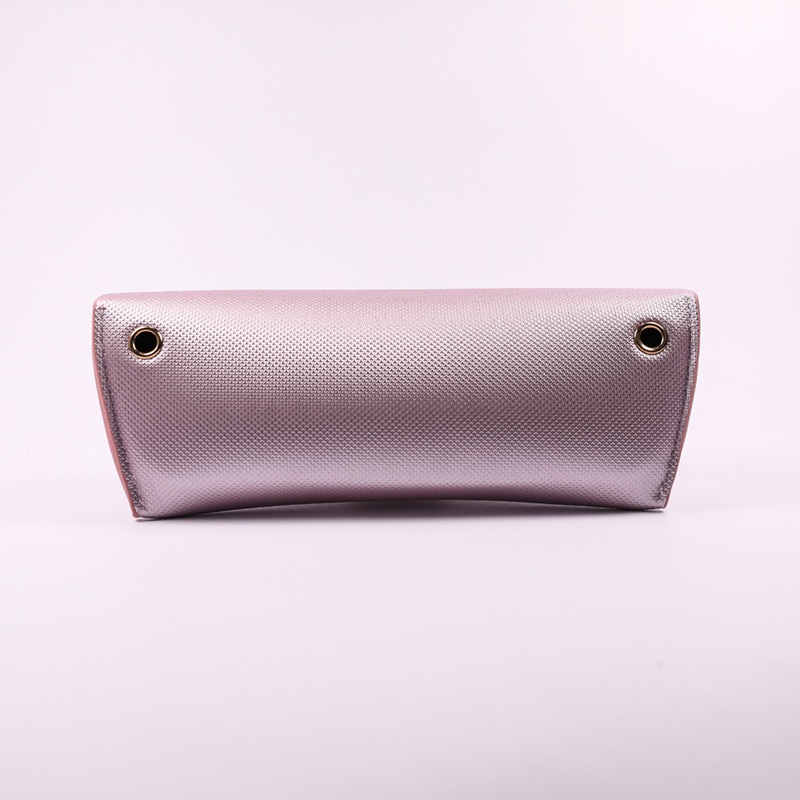 The Glasses Case Comes in Two Colors with Square Buttons That Look Like A Leather Bag