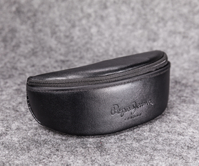 2021 Glasses Case A Black, Logo-printed, Zip-end Glasses Case That Looks Like A Fanny Pack