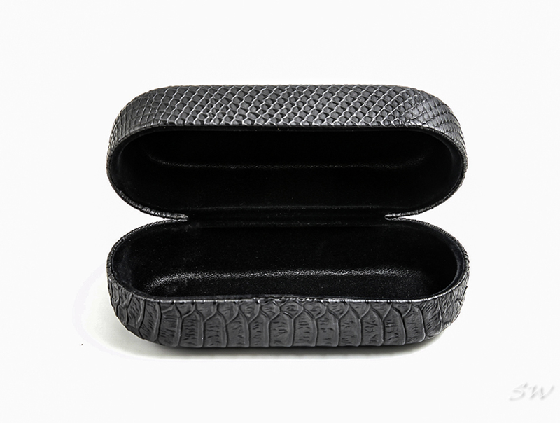2021 Glasses Case A Black Eyeglass Case with Fish Scales Printed on It