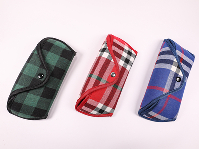 2021 Glasses Case Three Types of Sunglasses Cases Printed with A Grid Line Pattern