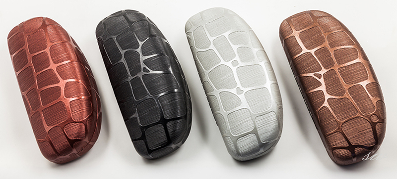 2021 Glasses Box Iron Box A Four-color Glasses Case with A Network of Veins Shaped Like A Cashew Nut